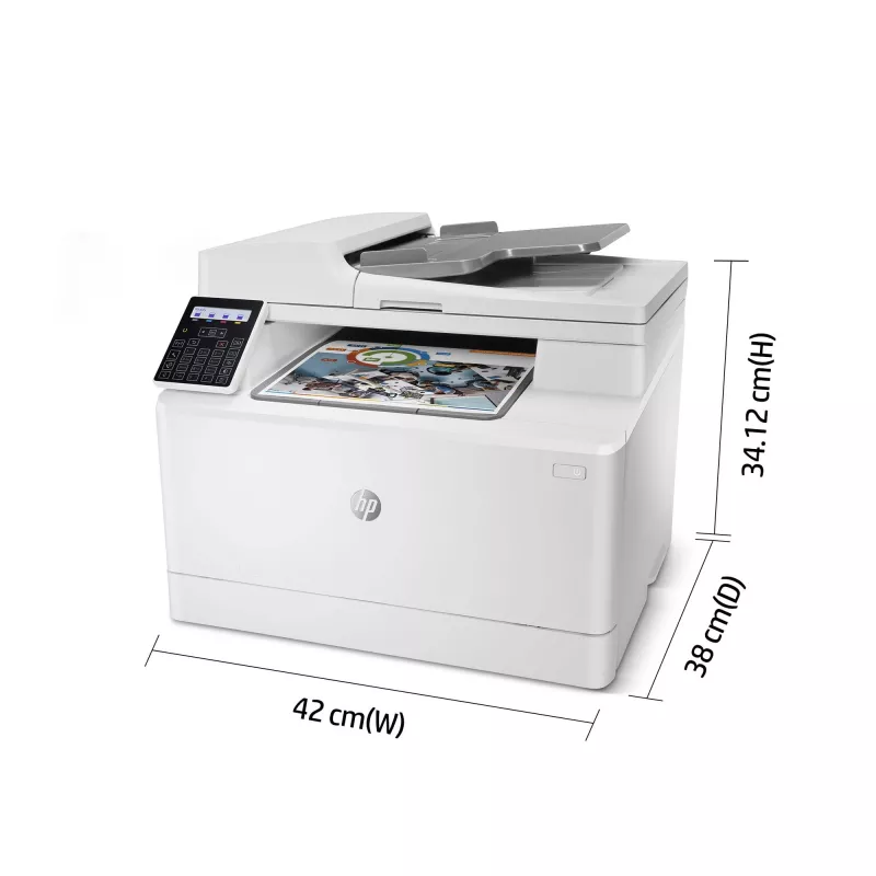 HP Color LaserJet Pro MFP M183fw, Laser, Farbdruck, 600 x 600 DPI, A4, Direktdruck, Weiß