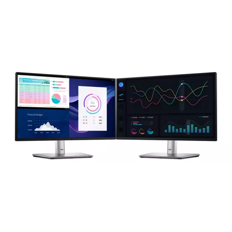 DELL P Series P2225H Computer Monitor 54,6 cm (21,5 Zoll) 1920 x 1080 Pixel Full HD LCD Schwarz, Silber