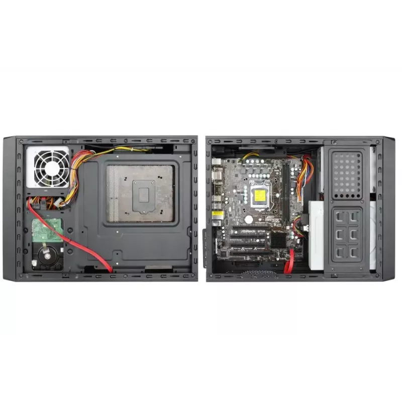 Chieftec UE-02B Computergehäuse Mini Tower Schwarz 250 W