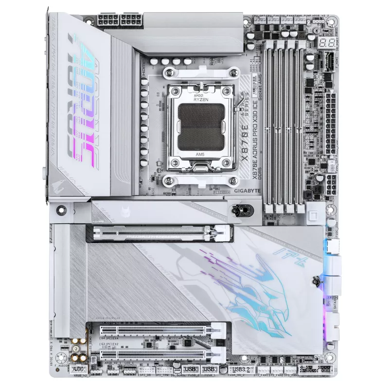 Motherboard GIGABYTE X870E AORUS PRO X3D ICE, AMD AM5, ATX
