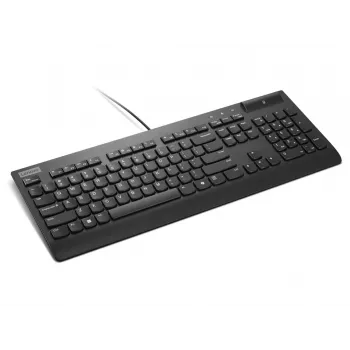 Kabelgebundene Full-Size-Smartcard-Tastatur Lenovo Smartcard Wired II — deutsches Layout, USB, 106 Tasten, schwarz