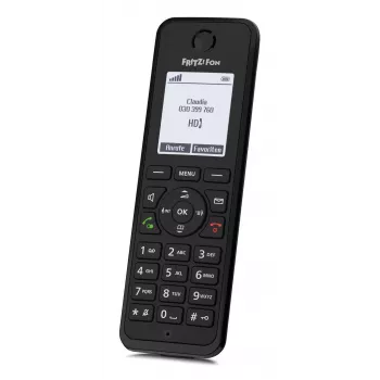 DECT-Telefon FRITZ Fon M3 Schnurloses Mobilteil Anruferkennung Schwarz