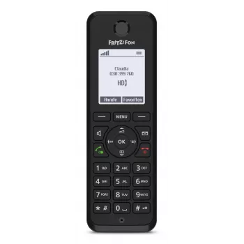 DECT-Telefon FRITZ Fon M3 Schnurloses Mobilteil Anruferkennung Schwarz