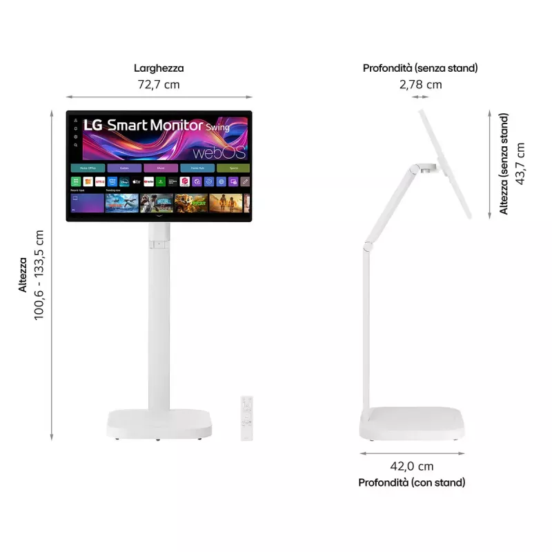 LG 32U889SA-W Computer Monitor 80 cm (31,5 Zoll) 3840 x 2160 Pixel 4K Ultra HD LCD Touchscreen Kiosk Weiß