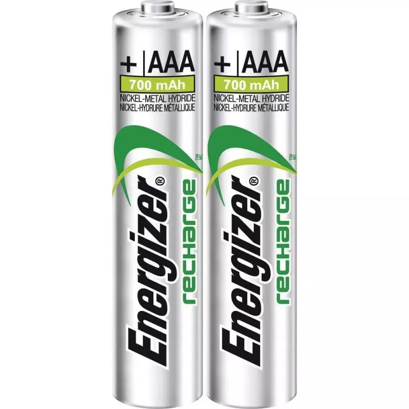 Wiederaufladbarer Akku Energizer Power Plus AAA NiMH 1,2 V, 2 Stück, 44,5 mm x 10,5 mm, 11 g