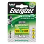 Wiederaufladbarer Akku Energizer Power Plus AAA NiMH 1,2 V, 2 Stück, 44,5 mm x 10,5 mm, 11 g