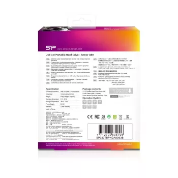 Silicon Power Armor A80 Externe Festplatte 2 TB USB 3.2