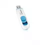 USB-Stick ADATA C008 64 GB USB Typ-A 2.0 — blau/weiß, Schiebemechanismus