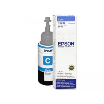 Epson T6732 Cyan Tintenflasche 70ml, Original, Photo Cyan, Epson L800, Standard-Reichweite, Tintenstrahldruck, Indonesien