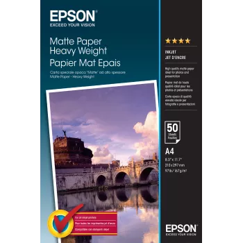 Epson Matte Paper Heavy Weight - A4 - 50 Blatt