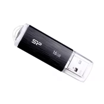 SILICON POWER Ultima U02 - 16GB USB-Stick - USB 2.0 - Schwarz (moq-30)