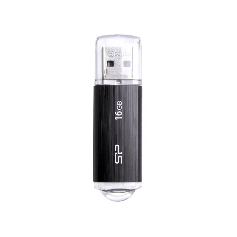 SILICON POWER Ultima U02 - 16GB USB-Stick - USB 2.0 - Schwarz (moq-30)