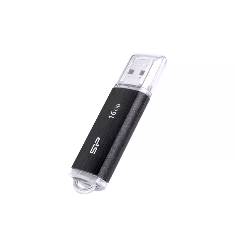 SILICON POWER Ultima U02 - 16GB USB-Stick - USB 2.0 - Schwarz (moq-30)