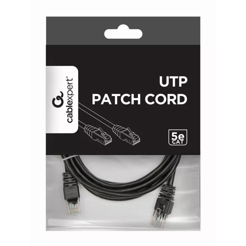 GEMBIRD Patchkabel - Cat 5e - UTP - 2 m - Schwarz