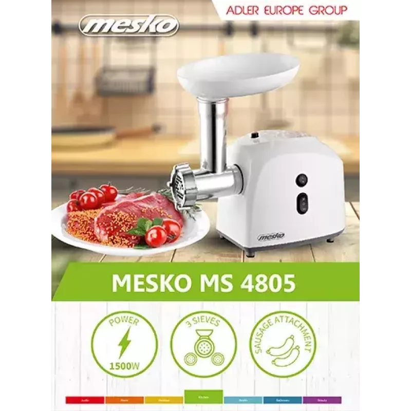 Fleischwolf Mesko Home MS 4805 600 W Weiß