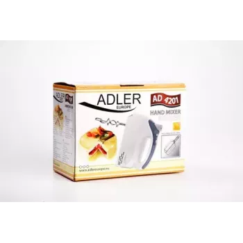 Handmixer Adler AD 4201 g — 300 W, 1 kg, grau/weiß