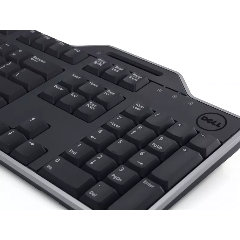 DELL Pro Smartcard-Tastatur - KB813 - Russisch (QWERTY), Full-Size (100%), Kabelgebunden, USB, QWERTY, Schwarz
