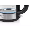 Elektrischer Wasserkocher Eta 1,7 L 2200 W Schwarz Edelstahl Transparent