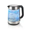 Elektrischer Wasserkocher Eta 1,7 L 2200 W Schwarz Edelstahl Transparent