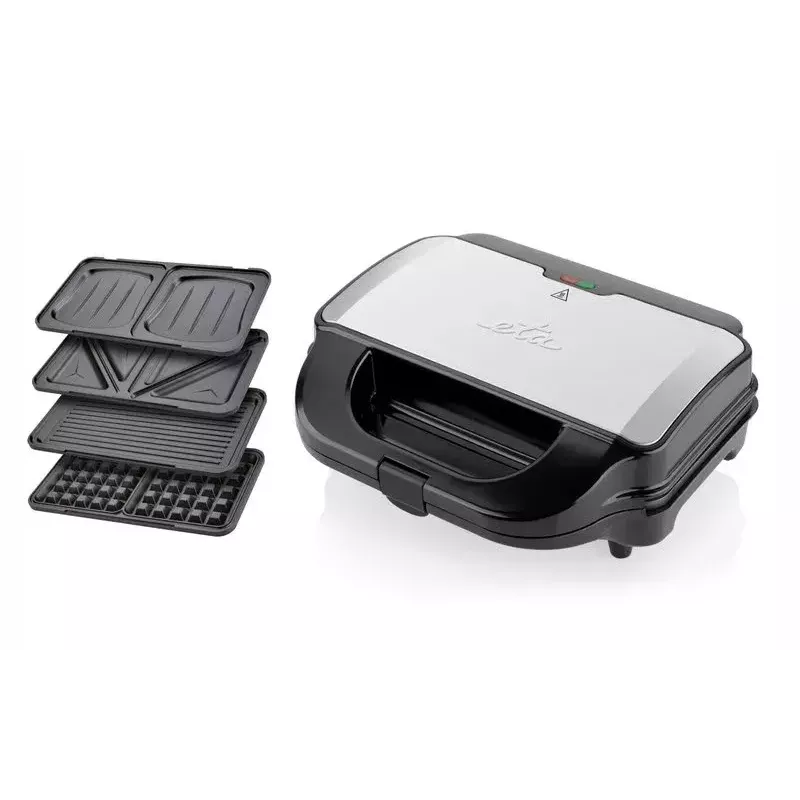 Sandwichmaker ETA Sorento 3151 90010 — 900 W, 4 Sandwichs, Edelstahl/schwarz