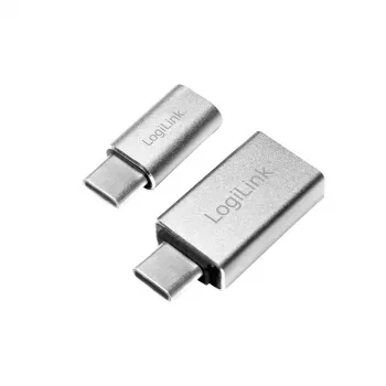 Kabeladapter LogiLink AU0040 USB 3.1 C USB 3.0 A Micro USB 2.0 Aluminium