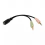Audiokabel LogiLink CA0020 0,15 m 3,5 mm 2 x 3,5 mm Schwarz