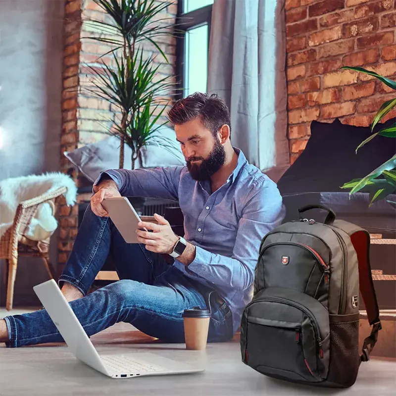 Freizeitrucksack Port Designs Houston Schwarz Stoff