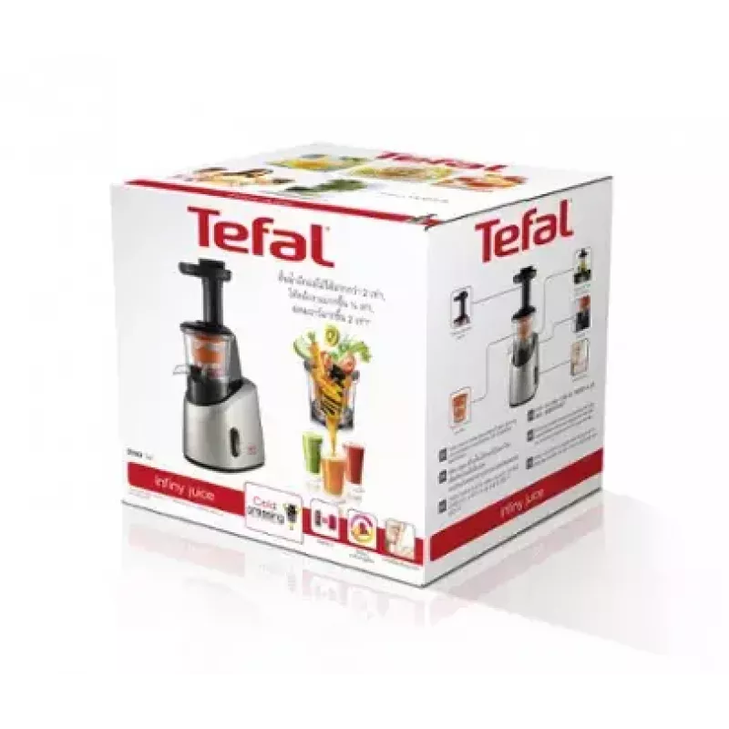 Tefal Infiny Juice ZC255B Entsafter 200 W Grau, Silber