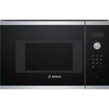 Bosch Serie 4 BFL523MS0 Mikrowelle Schwarz, Edelstahl Solo-Mikrowelle Einbau 20 L 800 W
