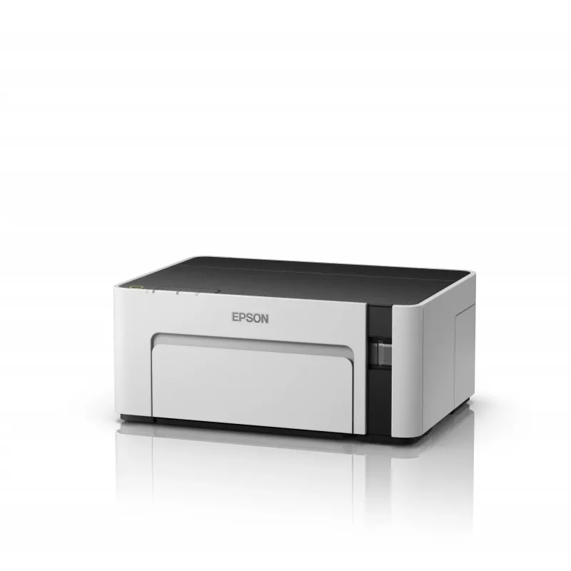 Tintenstrahldrucker Epson EcoTank ET‑M1100 — monochrom, A4, 32 ppm, 1440×720 dpi, integrierter Tintentank, USB 2.0, grau/schwarz
