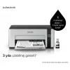 Tintenstrahldrucker Epson EcoTank ET‑M1100 — monochrom, A4, 32 ppm, 1440×720 dpi, integrierter Tintentank, USB 2.0, grau/schwarz