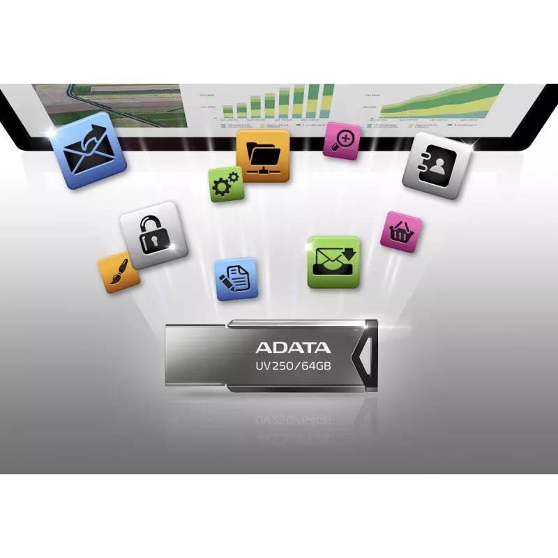 ADATA UV250 USB-Flash-Laufwerk 16 GB USB Typ-A 2.0 Silber