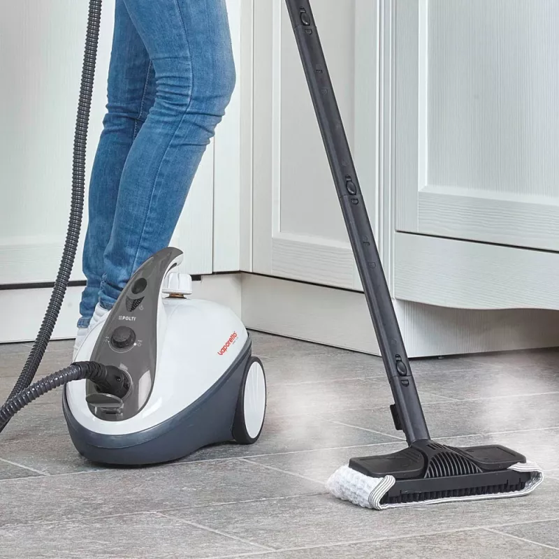 Polti Vaporetto Smart 30_S Zylinder-Dampfreiniger 1,6 L 1800 W Grau, Weiß