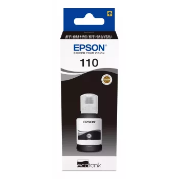 Tintenflasche Epson XL 110 EcoTank Schwarz – Hochleistungs-Schwarztinte, bis zu 7.500 Seiten