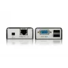 ATEN MINI USB VGA KVM Extender (100 m), Sender & Empfänger, Kabelgebunden, 100 m, Cat5, 1920 x 1200 Pixel, Schwarz