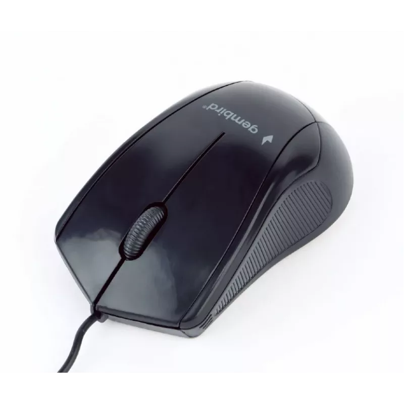 GEMBIRD Maus Optisch MUS-3B-02 - 3 Tasten Rad USB Schwarz