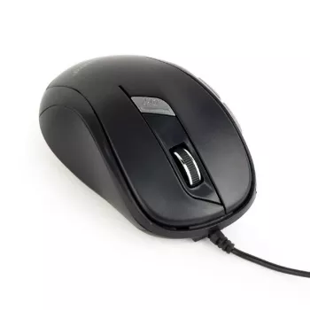 Optische Maus GEMBIRD MUS-6B-01 – 6 Tasten, Scrollrad, USB, Schwarz