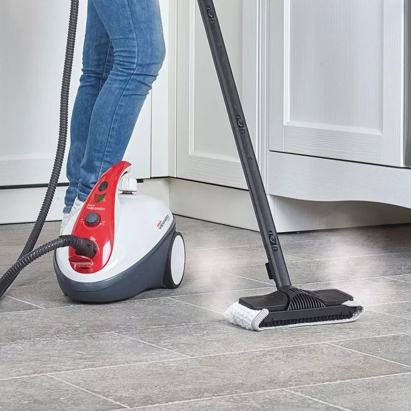 Polti Vaporetto Smart 30_R Zylinder-Dampfreiniger 1,6 L 1800 W Rot, Weiß