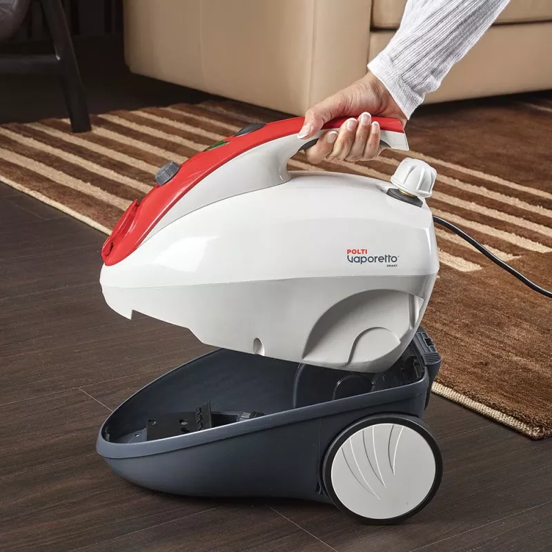 Polti Vaporetto Smart 30_R Zylinder-Dampfreiniger 1,6 L 1800 W Rot, Weiß