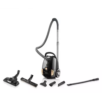 Bodenstaubsauger ETA Avanto 3 L — 800 W, 3 L Staubbeutel, HEPA-Filtration, Trockenreinigung, Polster/Hartböden/Teppich, schwarz/beige