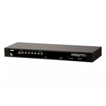 ATEN 8-Port USB - PS/2 VGA KVM Switch, 2048 x 1536 Pixel, QXGA, Rackmontage, 5 W, 1U, Schwarz