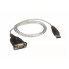 ATEN USB 2.0 auf RS-232 Adapter (100 cm), Schwarz, Metallic, 1 m, USB Typ-A, DB-9, Stecker, Stecker