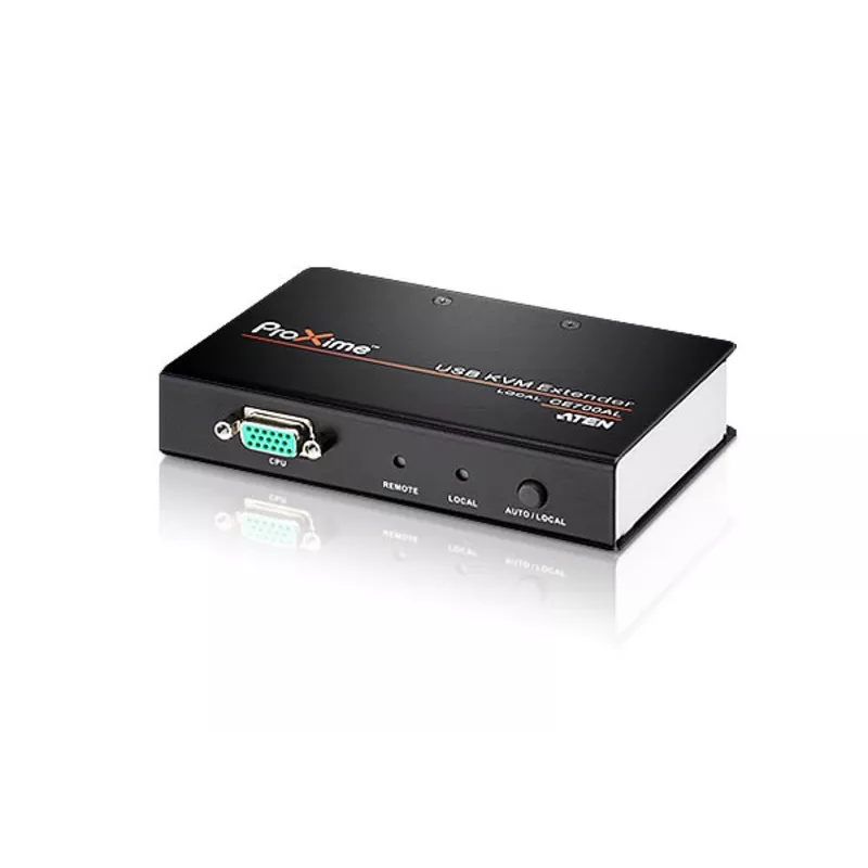 ATEN USB VGA KVM Extender (150m), Sender & Empfänger, Kabelgebunden, 150 m, Cat5e, 1920 x 1200, 1600 x 1200, 1280 x 1024, Schwarz, Grau