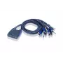 ATEN KVM-Switch 4-Port-Kabel-KVM USB + Audio