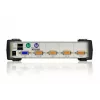 ATEN 4-Port USB - PS/2 VGA KVM Switch (KVM Kabel enthalten), 2048 x 1536 Pixel, QXGA, 0,45 W, Schwarz, Grau
