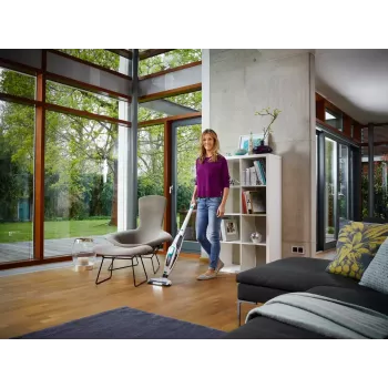2-in-1-Stielstaubsauger Leifheit PowerVac 2in1 — kabellos 20 V, 40 min Laufzeit, Zyklon, abnehmbarer Handstaubsauger, waschbarer Filter