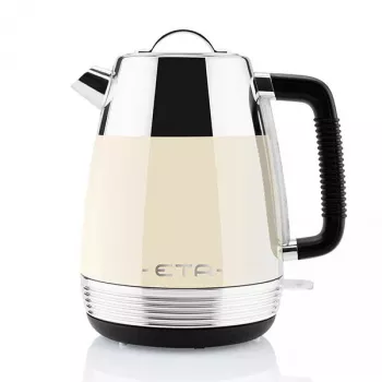Elektrischer Wasserkocher ETA Storio 9186 90040 — 1,7 l, 2150 W, beige Edelstahl