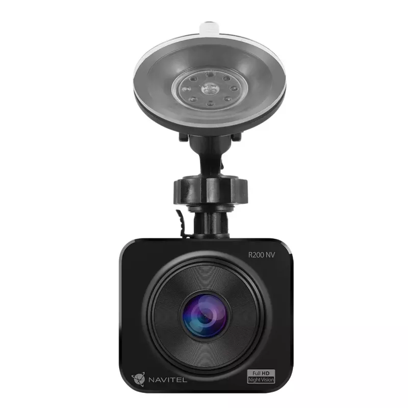 Dashcam Navitel R200 NV — Full HD 1920×1080, 140° Blickwinkel, 2 Zoll Display, MicroSD bis 64 GB, Batterie und Zigarettenanzünder-Stromversorgung