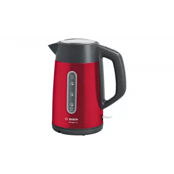 Wasserkocher Bosch TWK4P434 — 1,7 L, 2400 W, Schwarz/Rot
