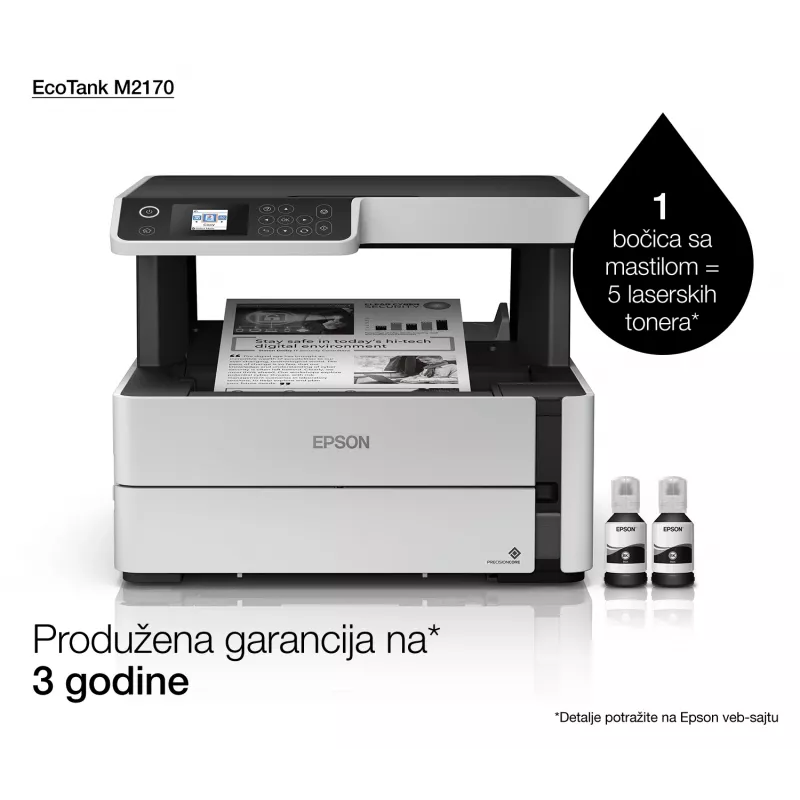 Epson EcoTank M2170 Tintenstrahl A4 1200 x 2400 DPI 39 ppm Wi-Fi